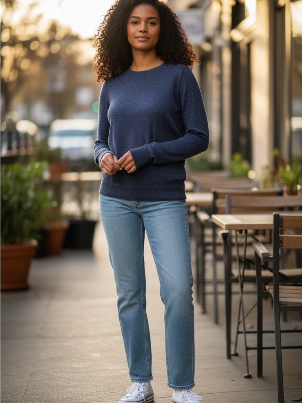 Banana Republic Navy Crewneck Sweater